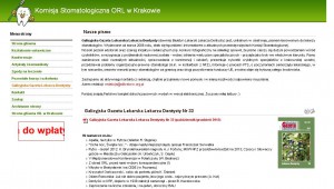 GGLLD o nakładach NFZ na stomatologię w 2013 r. w Małopolsce