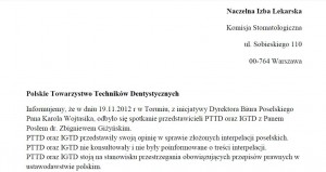Technicy wypierają się