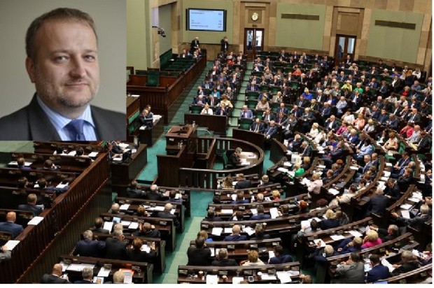 Paweł Barucha w Sejmie (foto: sejm) Dentysta Paweł Barucha chce być posłem