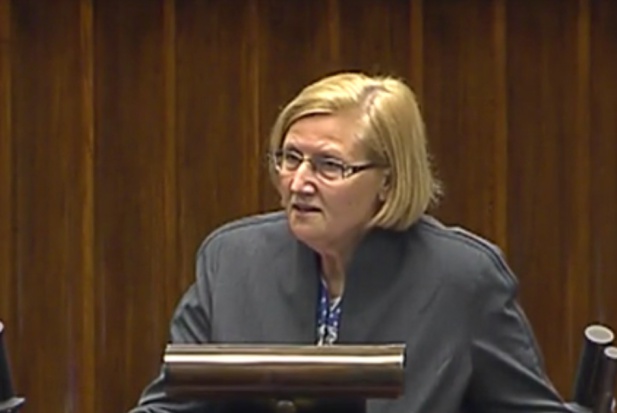 Józefa Hrynkiewicz w Sejmie Józefa Hrynkiewicz: jest przykład jak można walczyć skutecznie z próchnicą wśród dzieci