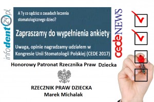 Ankieta infoDENT24.pl i CEDE News A Ty co sądzisz o zasadach leczenia stomatologicznego dzieci?