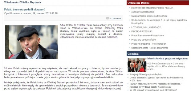 Polski dentysta skazany przez walijski sąd Polski dentysta skazany przez walijski sąd