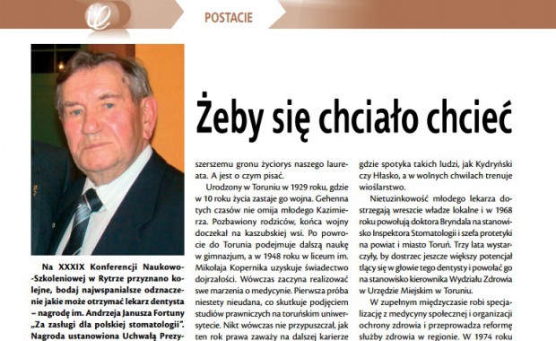 Sylwetki stomatologii. Kazimierz Bryndal Sylwetki stomatologii. Kazimierz Bryndal