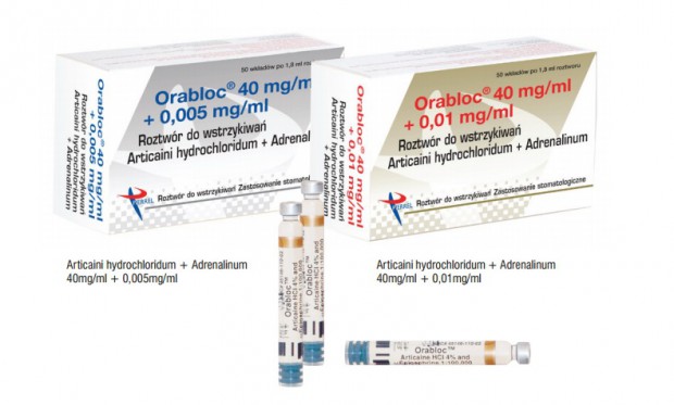 Orabloc debiutuje w Polsce (źródło: Marrodent) Orabloc debiutuje w Polsce