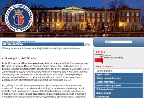 Będzie nowy dyrektor Uniwersyteckiej Kliniki Stomatologicznej w Krakowie Jest konkurs na dyrektora Uniwersyteckiej Kliniki Stomatologicznej w Krakowie