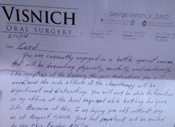 Żenujący list dentysty George'a Visnich Dentysta też człowiek...bywa, że zły