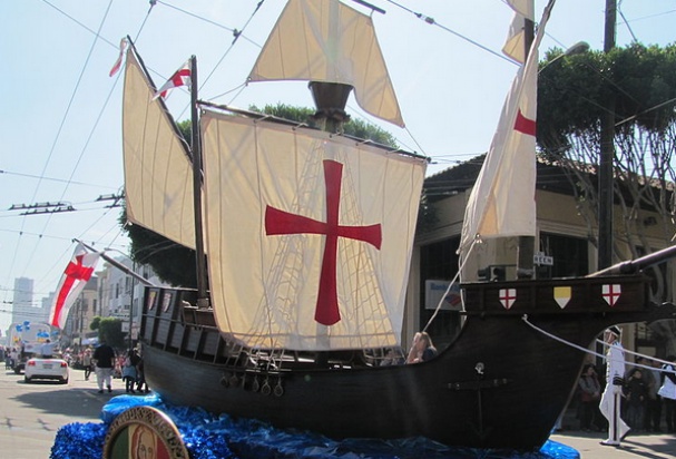 Parada w trakcie Columbus Day (foto: you tube) Dentysta na czele parady Columbus Day