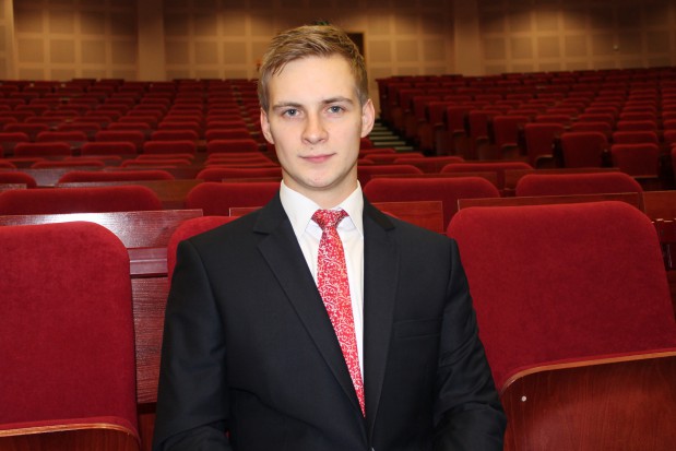 Na zdjęciu Michał Dudziński (fot. infoDENT24.pl) Michał Dudziński - kandydat na wiceprezydenta PTSS