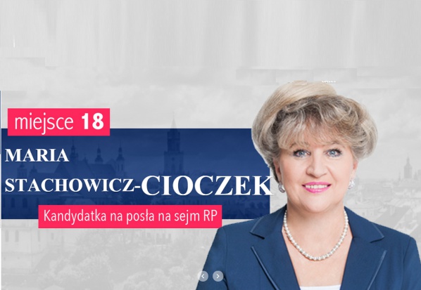 Lek. dent. Maria Stachowicz – Cioczek Kandydaci do Sejmu: lekarz dentysta Maria Stachowicz – Cioczek