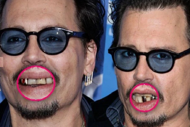 Światowa gwiazda kina, Johnny Depp zadziwia swoim uśmiechem Johny Depp nie chodzi do dentysty?