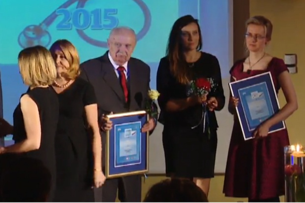 Jan Wroński uhonorowany Dentysta na trzeciej pozycji wśród medyków 2015 r. w powiecie jędrzejowskim