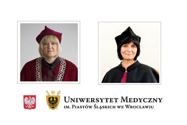 Od lewej: ustępująca dziekan prof. dr hab. Beata Kawala oraz wybrana - dr hab. Małgorzata Radwan - Oczko, prof. nadzw. (źródło: UM we Wrocławiu) Nowa dziekan Wydziału Lekarsko – Stomatologicznego UM we Wrocławiu