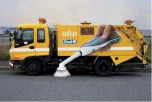 Pomysł na promocję Oral B Ze szczoteczką do zębów do czyszczenia jezdni