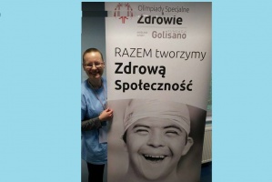 Dr Kaja Wichrowska – Rymarek (źródło: FB Olimpiady Specjalne Polska) Dr Kaja Wichrowska – Rymarek z nagrodą Golisano Health Leadership 2016