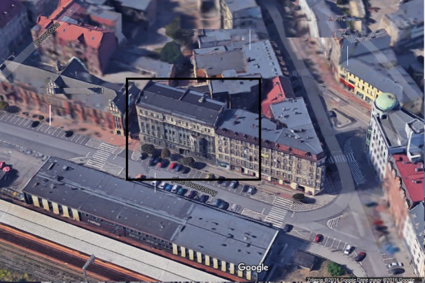 Zabrze Plac Dworcowy 3 (źródło: Google Maps) Stomatologia w Centrum Symulacji Medycznej ŚUM