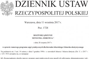 Ramowy program zajęć praktycznych dla przyszłych dentystów Jest ramowy program zajęć praktycznych dla kierunku lekarsko-dentystycznego