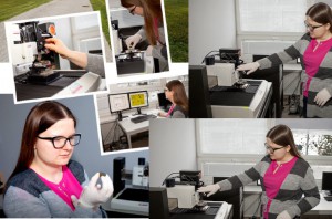 Dr inż. Magdalena Łępicka w pracy (źródło FB) Powłoki przeciwzużyciowe przydatne w stomatologii