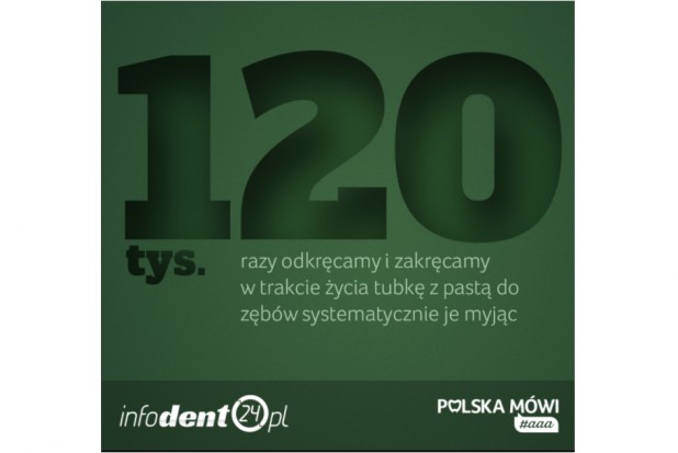 Tubka z pastą do zębów w częstym użyciu Polska mówi #aaa (1/14)