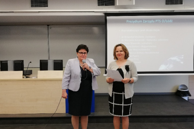 Prof. dr hab. n. med. Beata Dejak nadal prezesem łódzkiego oddziału PTS (źródło: PTS) Prezesi PTS w Poznaniu i w Łodzi w nowym rozdaniu