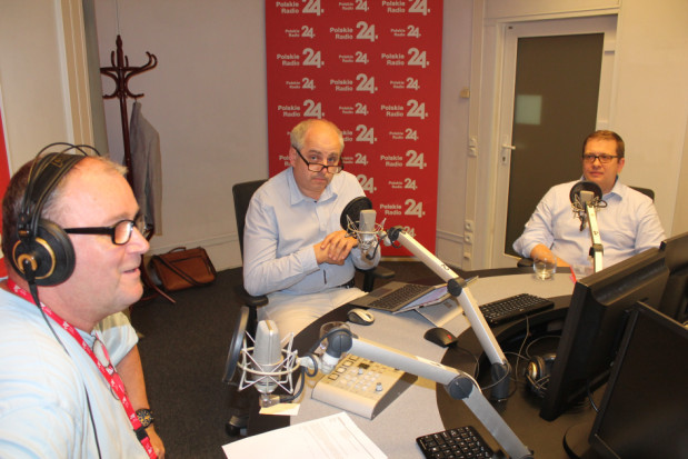 W Polskim Radiu 24 od lewej: Paweł Wojewódka, Andrzej Cisło, Paweł Korneta infoDENT24.pl w Polskim Radiu