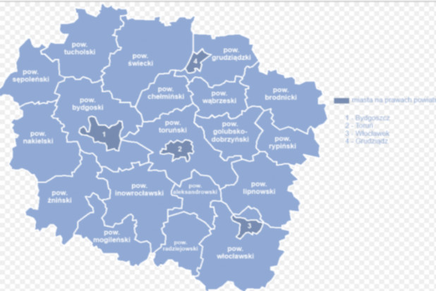 woj. kujawsko - pomorskie (źródło: Wikipedia) Dentobus raz na 16 lat