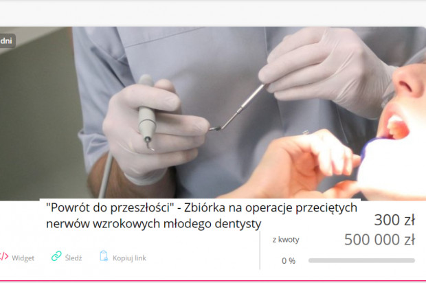 Potrzebne pieniądze na leczenie dentysty Marek Furmanik, były prezydent PTSS walczy o wzrok