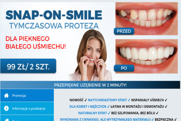 Snap-On-Smile zamiast dentysty? Larum grają! Snap on smile atakuje
