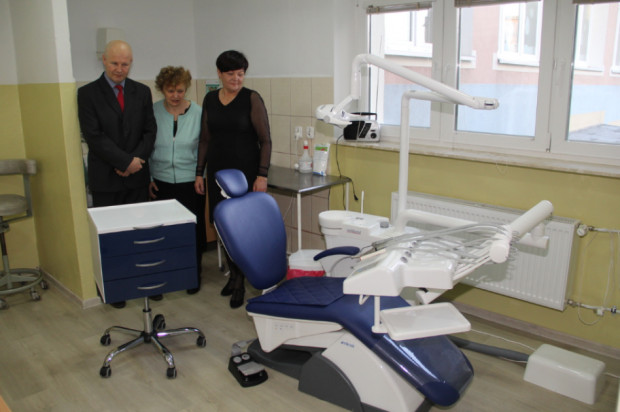 Gabinet w szkole w Brzezinach (foto: Grzegorz Kozieł) W szkole w Brzezinach pojawił się unit