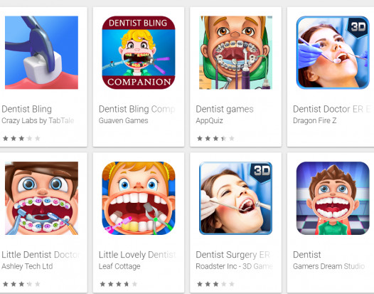 „Dentist Bling” na czele gier komputerowych na smartfona Każdy chciałby zostać dentystą...