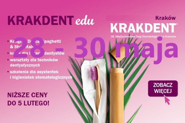 Targi KRAKDENT przeniesione Targi KRAKDENT przeniesione na 28 - 30 maja 2020