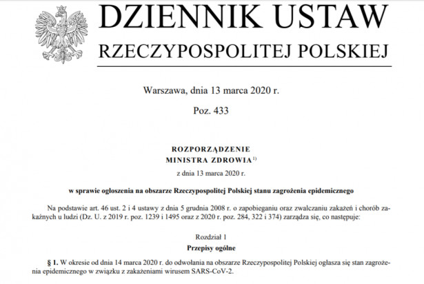 Rozporządzenie ministra zdrowia w sprawie ogłoszenia zagrożenia epidemicznego Koronawirus: telemedycyna u dentysty…