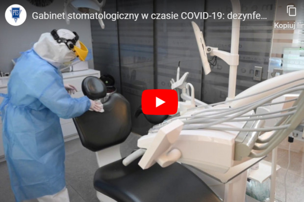 Koronawirus: filmy instruktażowe PTS Koronawirus: pacjent w gabinecie stomatologicznym