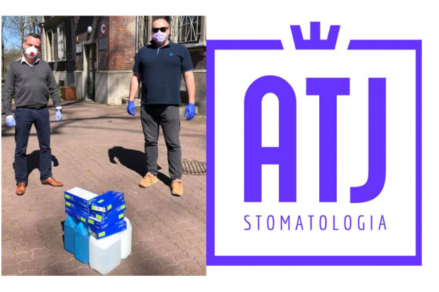 Poradnik - Stomatologia ATJ z darami dla szpitala (źródło: FB) Koronawirus: Poradnik - Stomatologia ATJ dzieli się z potrzebującymi