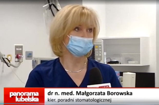 Dr n. med. Małgorzata Borowska kierowniczka poradni stomatologicznej Hospicjum Małego Księcia w Lublinie leczy stomatologicznie