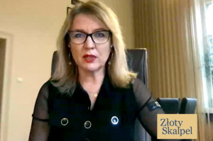 prof. Marzena Dominiak ze Złotym Skalpelem Prof. Marzena Dominiak ze Złotym Skalpelem 2020