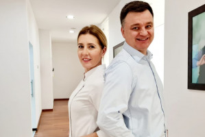 lek. stom. Anna Stuchly oraz Paweł Sassowsky - DenticaCenter (źródło: archiwum) DenticaCenter zwiększa potencjał grupy stomatologicznej Tar Heel Capital