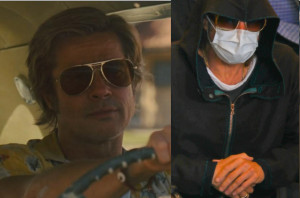 Brad Pitt opuszczający gabinet stomatologiczny Brad Pitt u dentysty