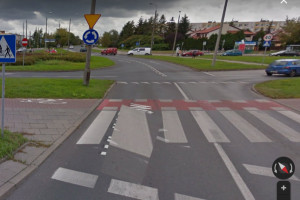 Miejsce wypadku, w którym zginęła Hanna Walkowska (źródło: Google Maps) W wypadku zginęła stomatolog Hanna Walkowska