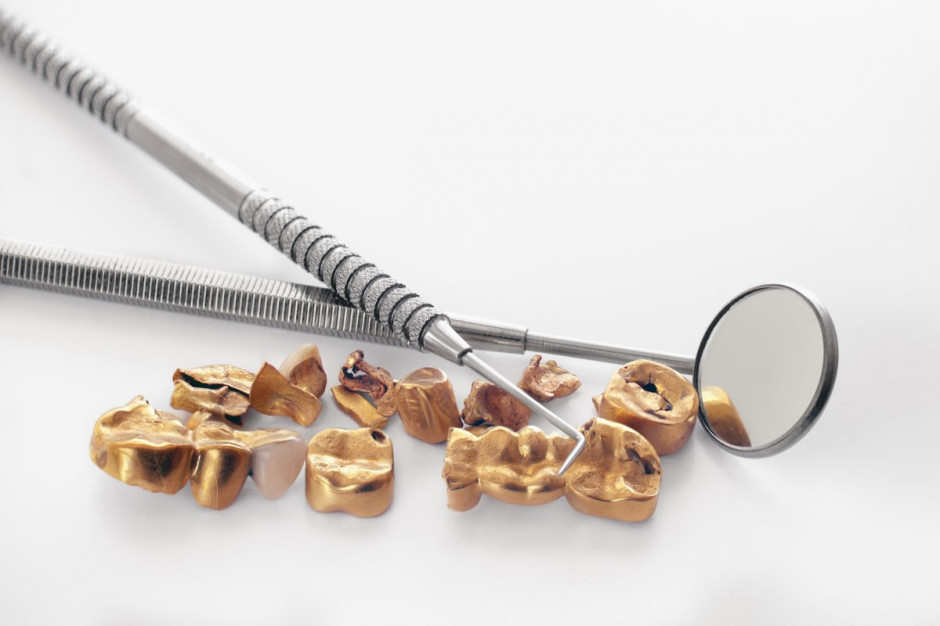 Zbiór złotych zębów wartych 12 tys. dolarów znaleziono w Kanadzie (fot. Shutterstock)