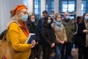 Wystawa w Wilnie „Artyści generała Władysława Andersa z Wilna i z Wileńszczyzny” (fot. PAP/Valdemar Doveiko) Koronawirus 16 października: 3236 zakażeń i 44 zgonów