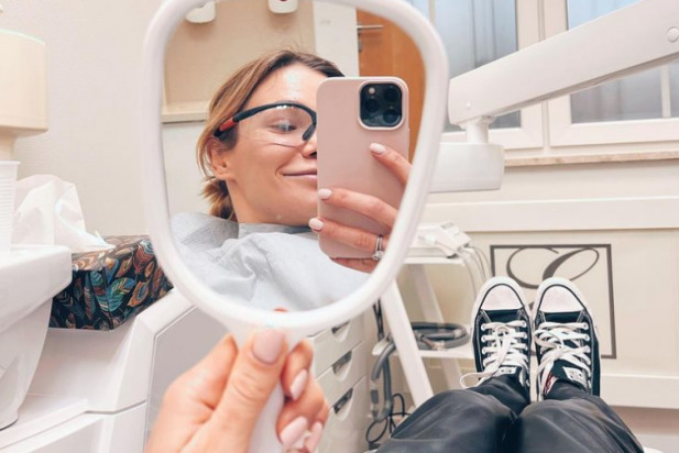 Maja Bochosiewicz - Kwaśniewska u dentysty (fot. Instagram) Maja Bohosiewicz o torturach u dentysty