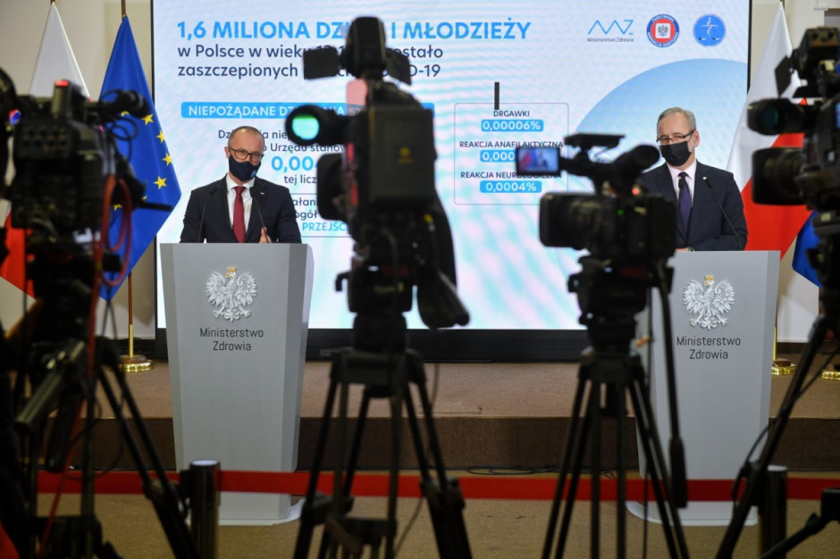 Konferencja dot. sytuacji epidemicznej (fot. PAP/Radek Pietruszka) Konferencja dot. sytuacji epidemicznej (fot. PAP/Radek Pietruszka)