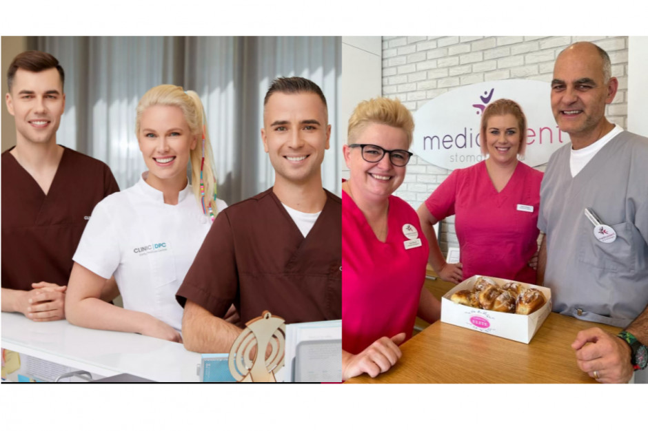 DGP po lewej i Medicadent po prawej źródło FB DGP po lewej i Medicadent po prawej źródło FB