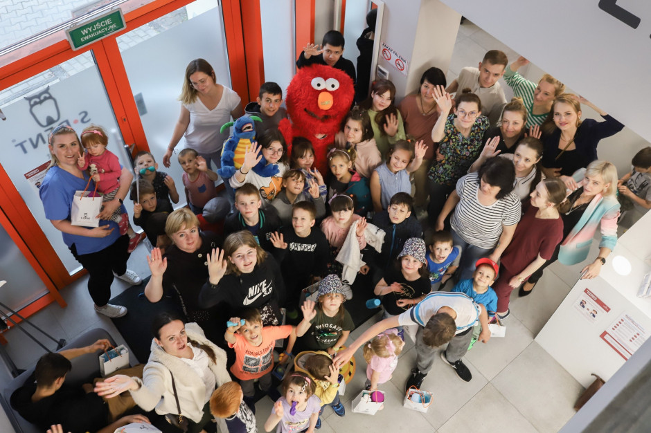 Dzieci z Ukrainy pod skrzydłami Fundacji Happy Kids i Medicover Stomatologia Fot. Medicover Stomatologia