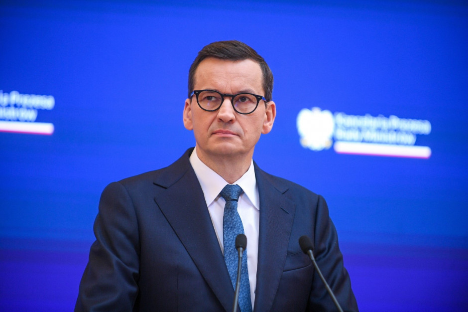 Premier Mateusz Morawiecki po posiedzeniu rządu Fot. PAP/Marcin Obara