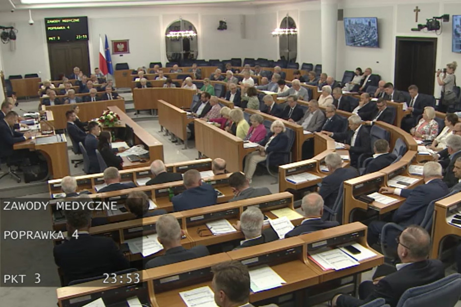 Głosowania Senatu nad ustawą o niektórych zawodach medycznych Fot. senat.gov.pl Głosowania Senatu nad ustawą o niektórych zawodach medycznych Fot. senat.gov.pl